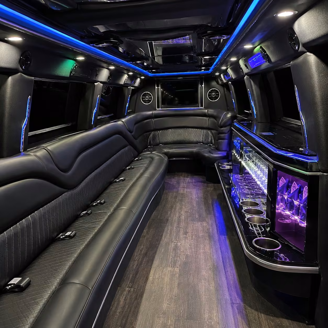 hummer limo interior
